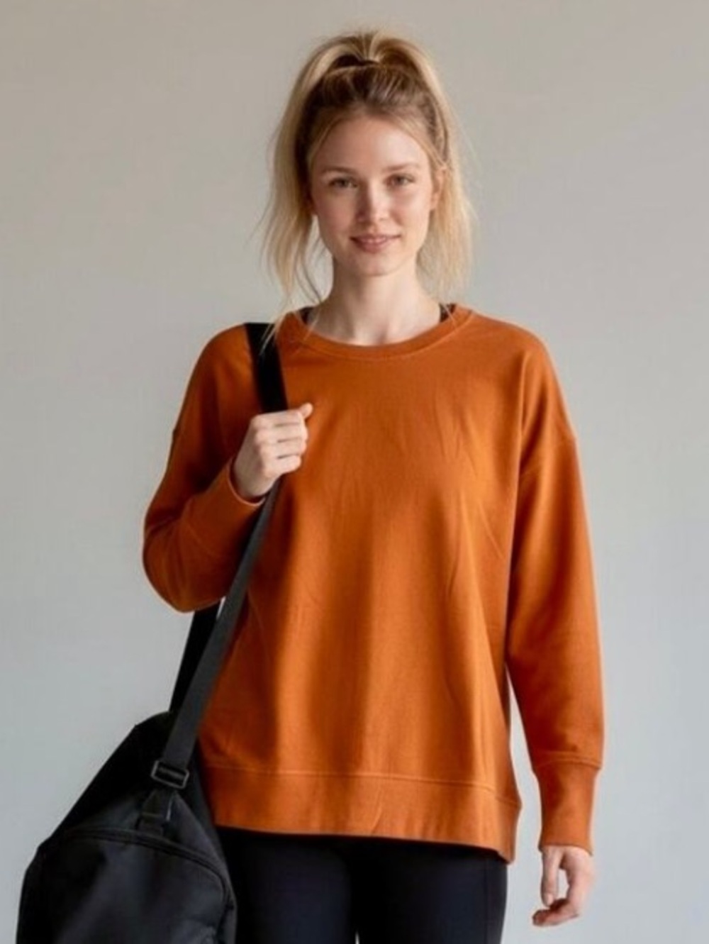 Athleta Womens Crew-Neck Coaster Luxe Recover Sweatshirt
Burnt Orange Sz XXS - Picture 1 of 16